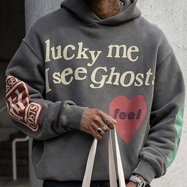 Lucky Me I See Ghosts Hoodie Etsy