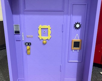 Porte-clé de porte d'émission de télévision Friends imprimé en 3D inspiré de Monica et Rachel