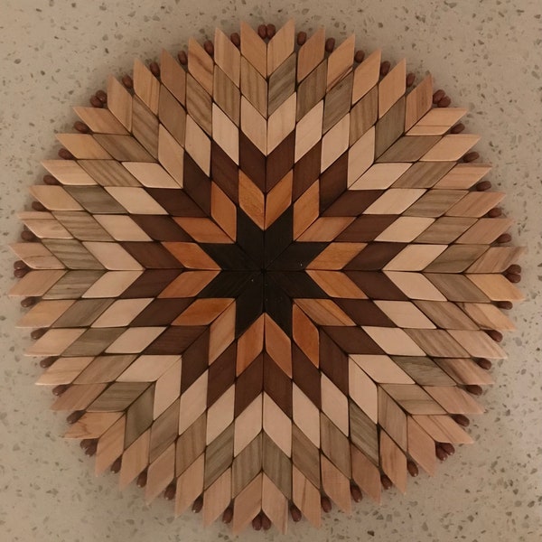 Handmade wooden trivets for hot dishes