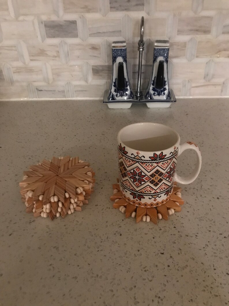 Handmade Wooden Trivets for Hot Mugs Etsy
