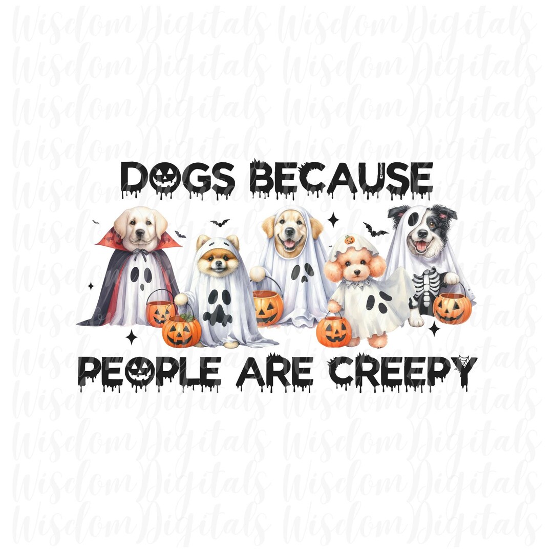 Halloween Dog PNG Cute Ghost Dog Lover Png Dogs Because Png DTF Direct ...