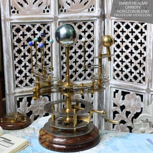 Brass Orrery - Working Model of how Earth and Moon Revolve around its orbit 17&quot;