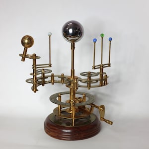 Solar System Model 17&quot; Fully Functional Tellurion Celestial Gift for Astro Lovers Orrery Antique Gift