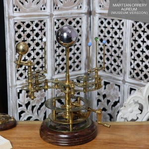 Solar System Model 17&quot; Fully Functional Tellurion Celestial Gift for Astro Lovers Orrery Antique Gift