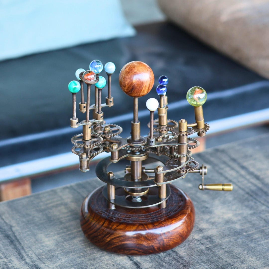 Art Piece Orrery, an Antique and Functional Model of the Solar System ...