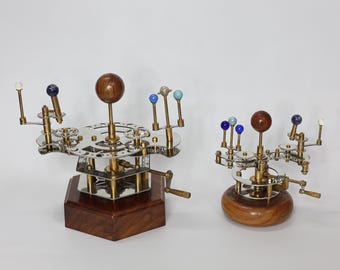 希少品 尾藤製作所 ビトー 三体天球儀 日本製 ビンテージ 鋳鉄土台 太陽系天体モデル 完全に機能するアンティーク太陽系儀 土星付き