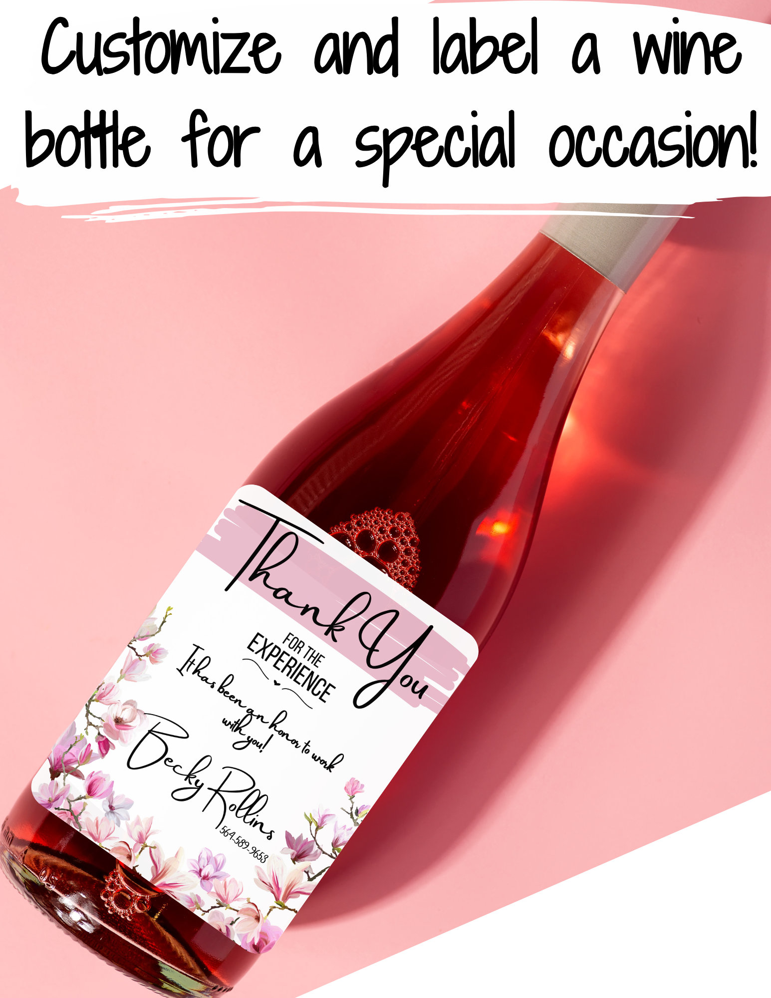 Closing Gifts, Printable Wine Bottle Labels, Gifts for Teachers