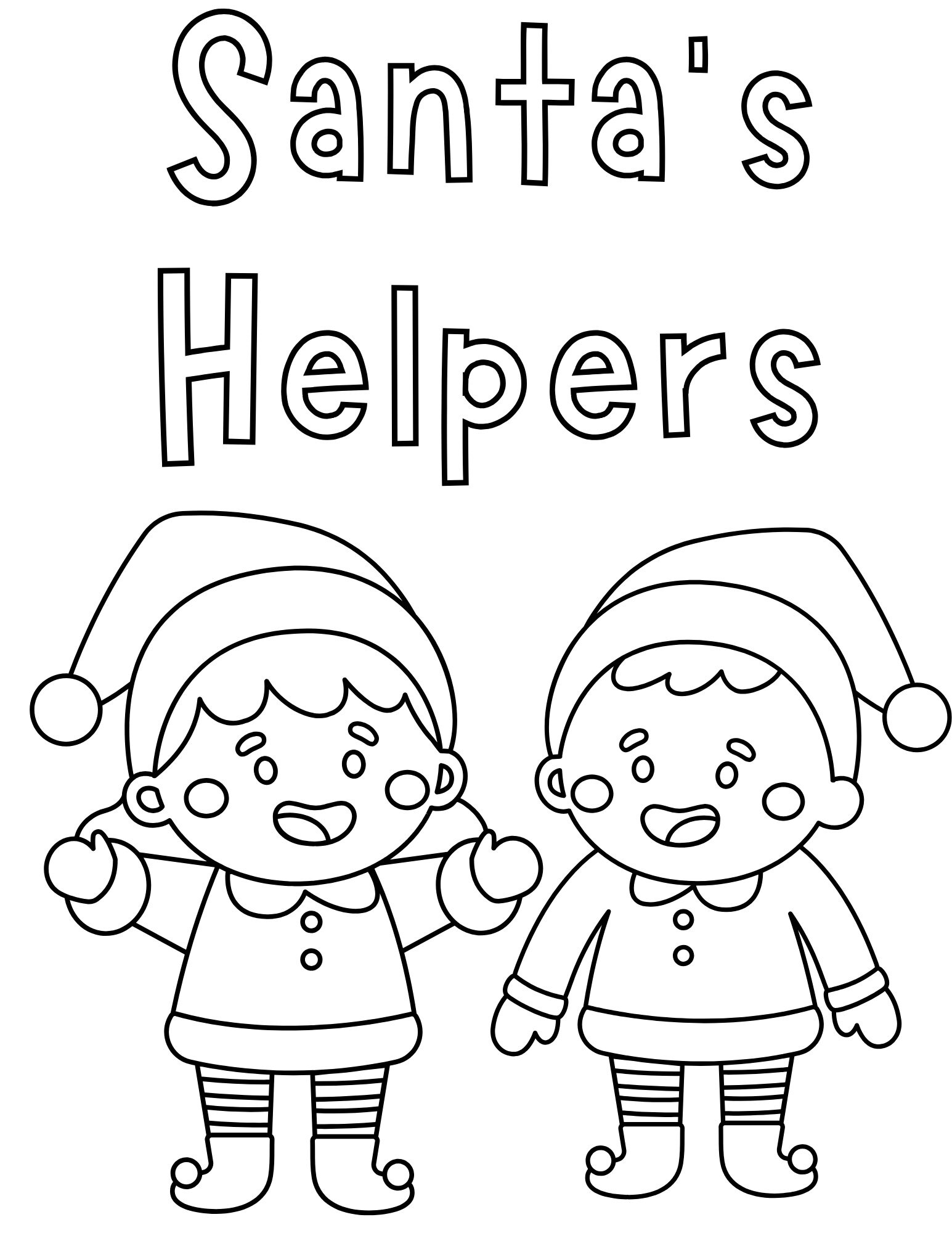 Printable Coloring Pages, Christmas Coloring Page Bundle, Printable