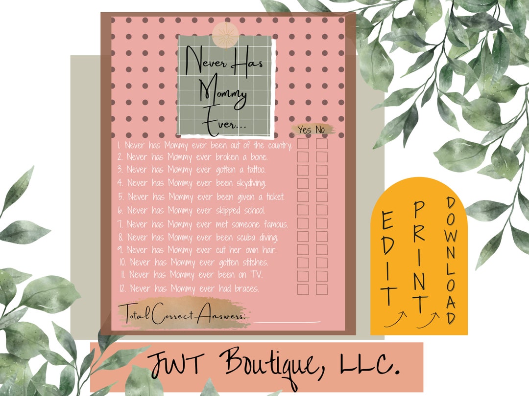 Boho Baby Shower Games, Baby Shower Games Printable, Baby Shower Games Girl, Fun Baby Shower