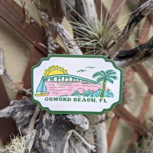 Adesivo di Ormond Beach, FL raffigurante il ponte di Granada