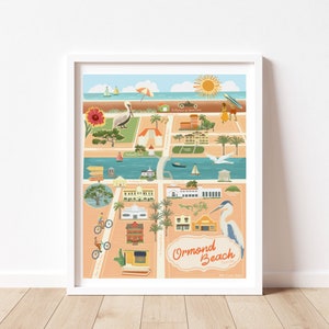Mapa de la ciudad de Ormond Beach, Florida/Mapa de recuerdo de Ormond Beach, Florida
