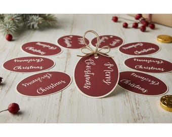 Christmas Gift Tags, Printable, Instant Download