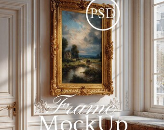 2x3 vertikal mockupram, mockup för invändig ram, mockup för hängande ram, mockup för vintageram, mockup för mjukt ljus, Photoshop Smart Object JPG PSD