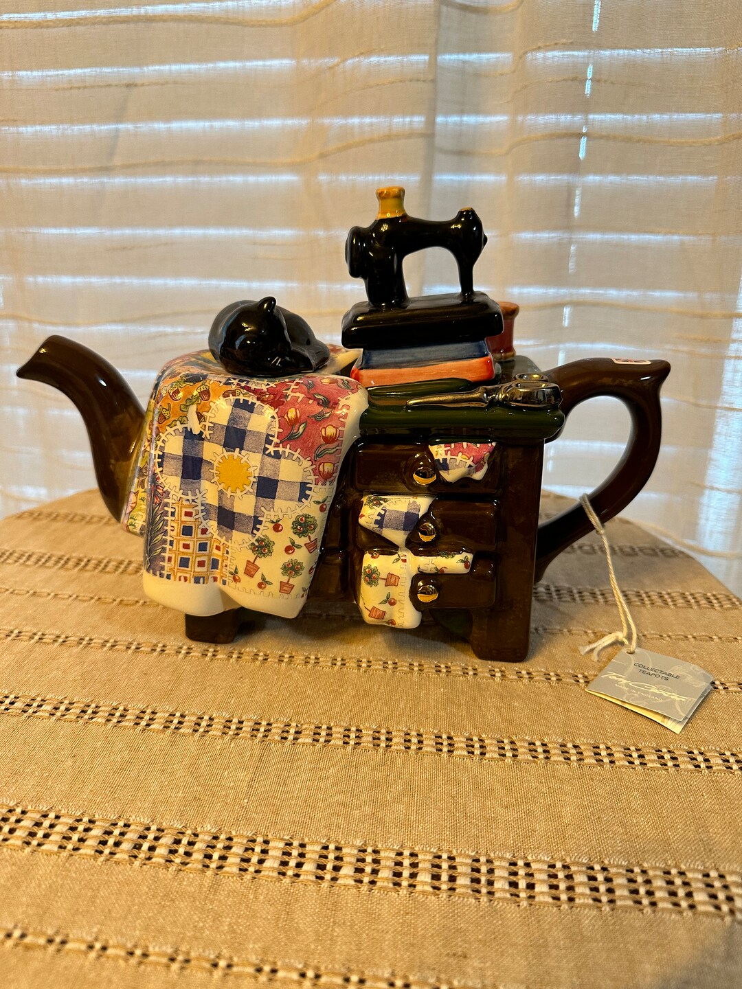 TEAPOT TONY CARTER Quilting England Hand Painted Etsy