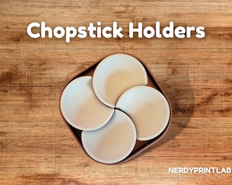 5pc Modular Chopstick Holder Set | 3D Printed Chopstick Rest | Table Decoration | Kitchen Organization