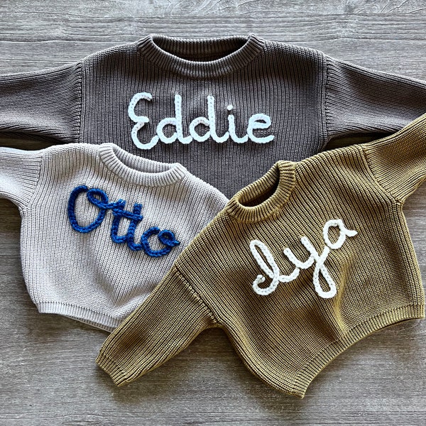 Baby and Toddler Name Sweater