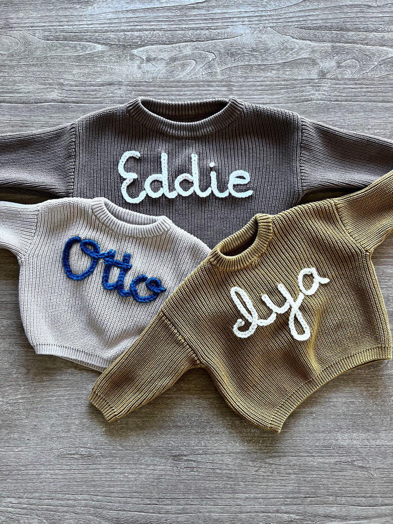 Baby and Toddler Name Sweater image 1