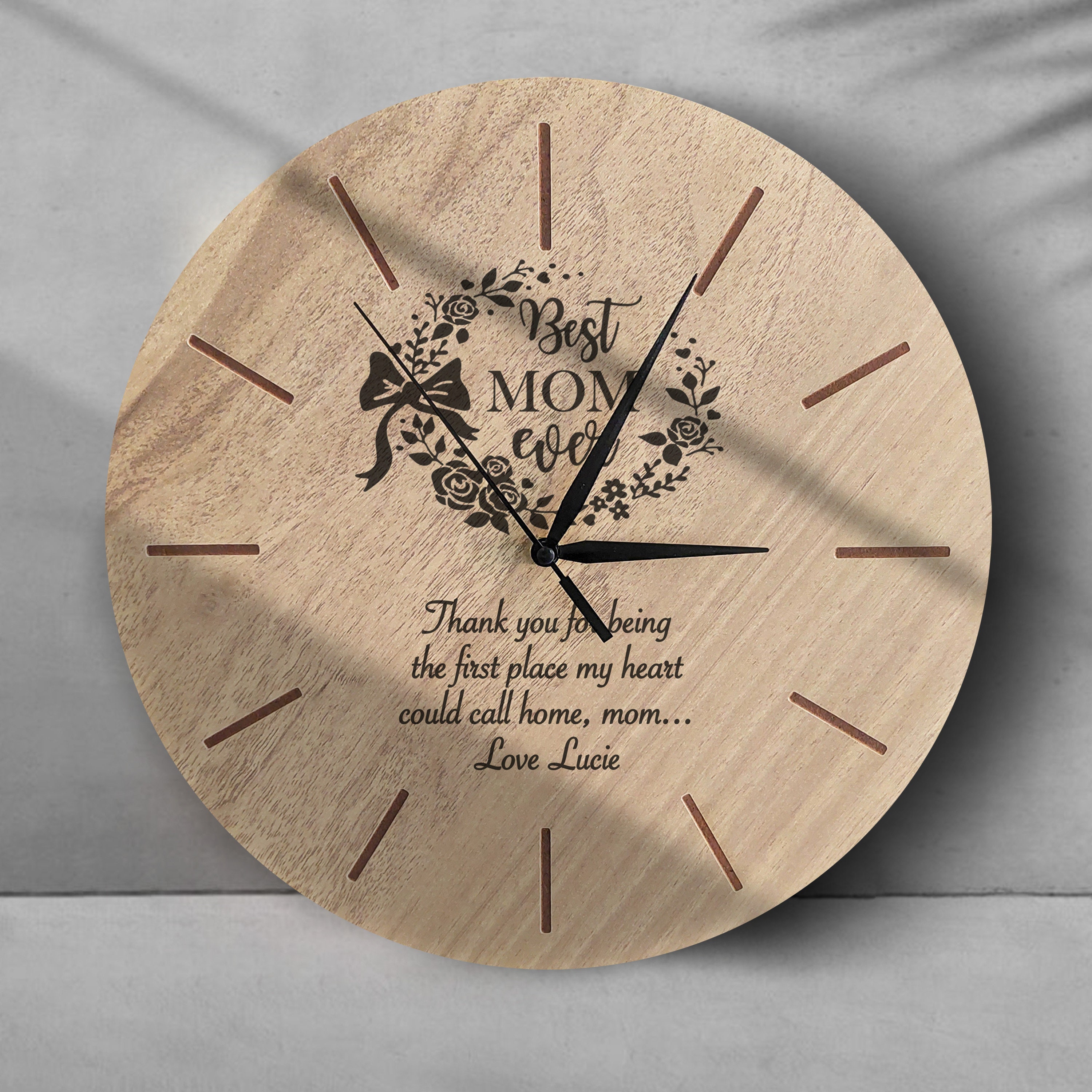 Everyday Wall Clock - Q | Timeless Gift - LifeSong Milestones