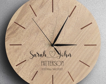 HORLOGE MURALE PERSONNALISÉE, cadeau de décoration murale personnalisé pour la famille