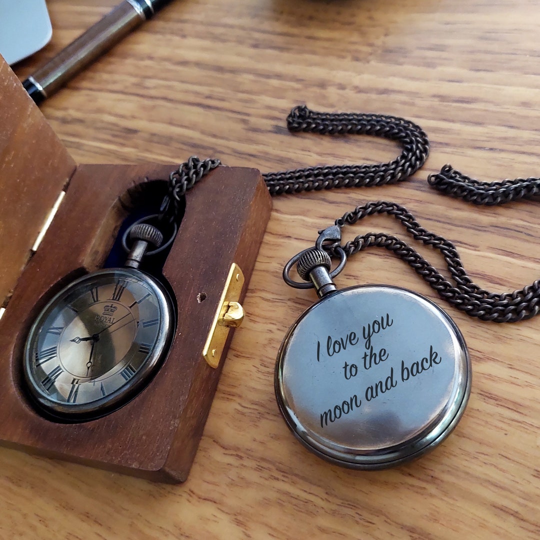 Pocket Watch Custom Pocket Watches pocket Watch With Wooden Etsy