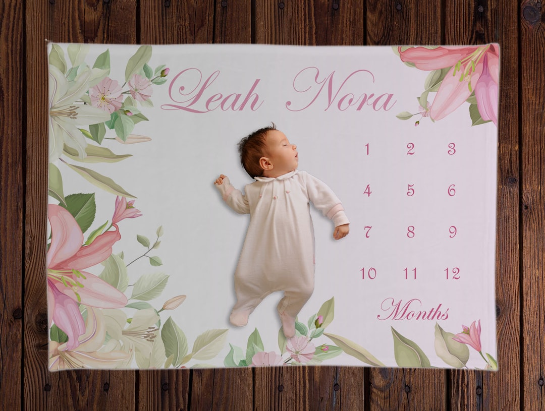 Lily Milestone Blanketlily Milestone Blanket for Etsy