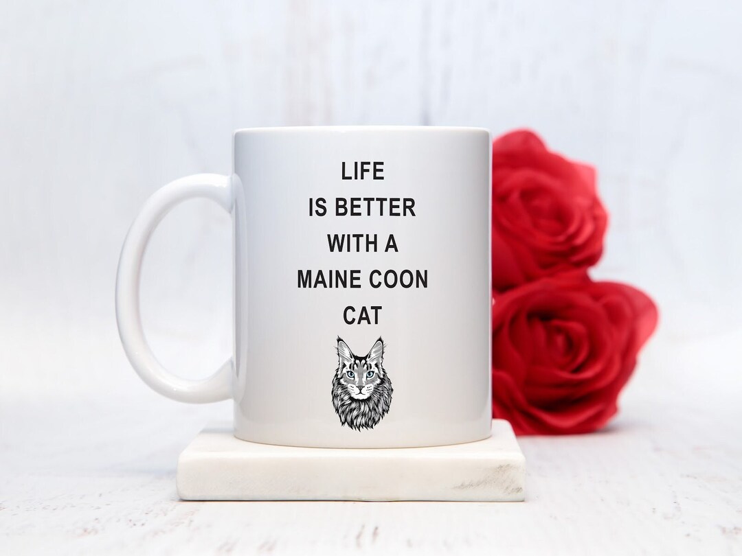 Maine Coon Cat Mug Maine Coon Cat Gift for Maine Coon Cat Etsy