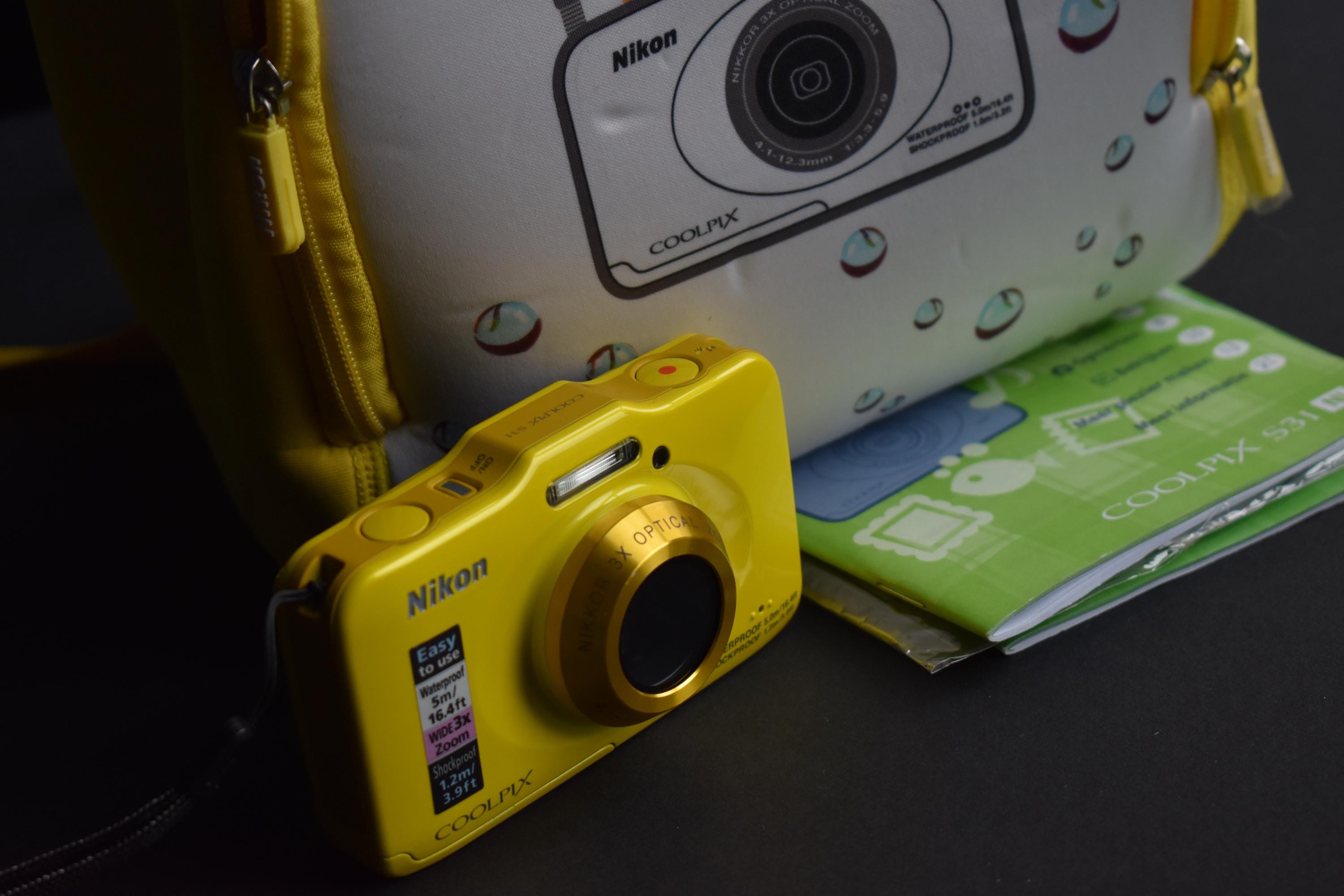 NIKON Coolpix S31 10.1 Mp Yellow Water Proof Digital Compact 