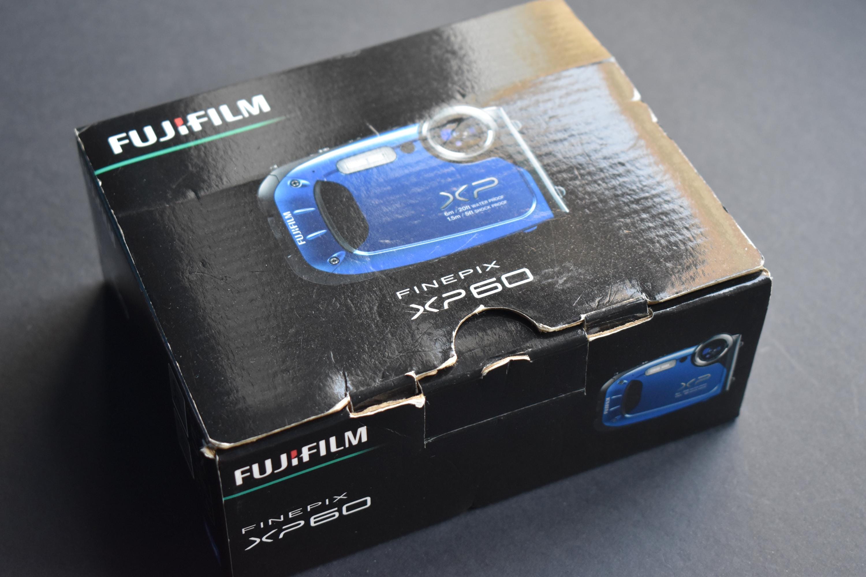 Fujifilm Finepix XP60 16.4MP Waterproof Digital Camera Blue With 