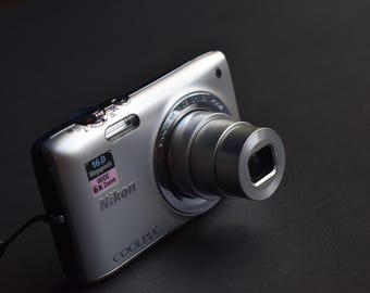 Nikon COOLPIX S3000: 12.0MP Silver Digital Camera With Box - Etsy