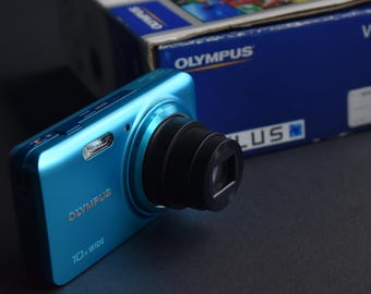 Olympus Stylus VH-520 Digital Camera 14.0MP Blue Tested Boxed