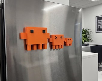 Magnetisk Claude Code Claw'd 3D-utskriven | Arkivskåpsfigur | Gåva till utvecklare