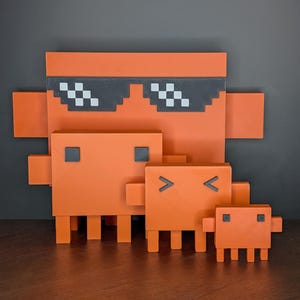 Claude Code Krallen | 3D Gedruckte Figur | X-Large, Medium, Kleine und X-Kleine Größen