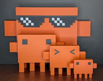 Claude Code Claw'd  | 3D Printed Figurine | X-Large, Medium, Small and X-Small sizes