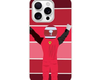 Charles Leclerc Racing Victory Phone Case – Formula 1 Gift for Ferrari Fans-Bold F1 Design | Custom Flexible TPU Cover,