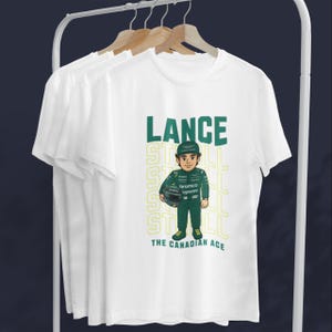 Lance Stroll F1 T-Shirt: Aston Martin Racing Graphic Tee