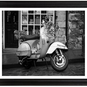 Vespa Scooter. Ready to frame 18x24&quot; print (does not include frame)