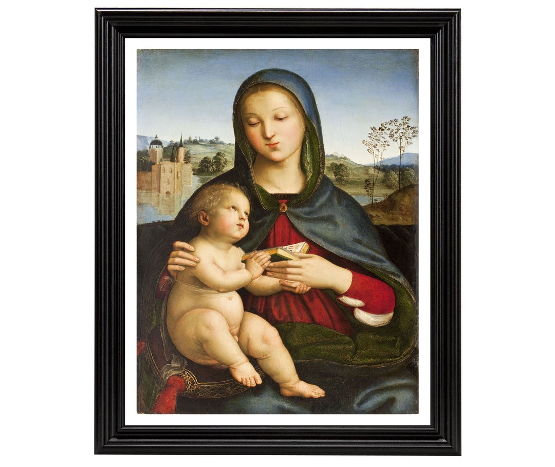 Madonna and Child by Raphael (1502). Ready to Frame 18x24" Print Made ...