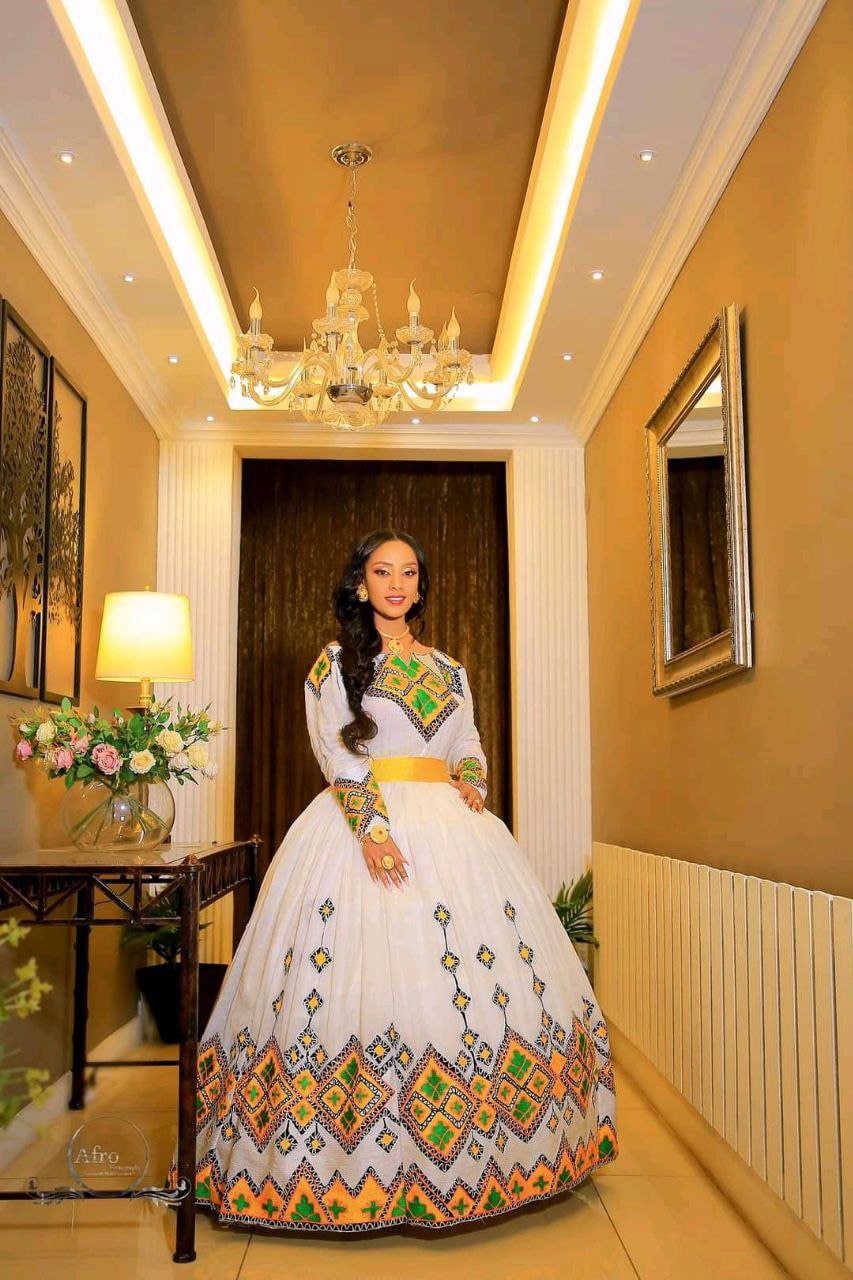 Ethiopian traditional dress for clearance sale