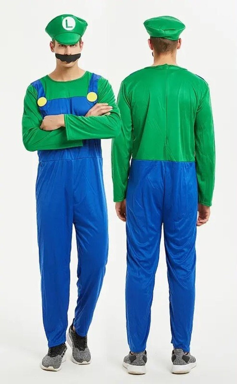 Super Mario Clothes Costumes for Adults / Men mario & Luigi Etsy