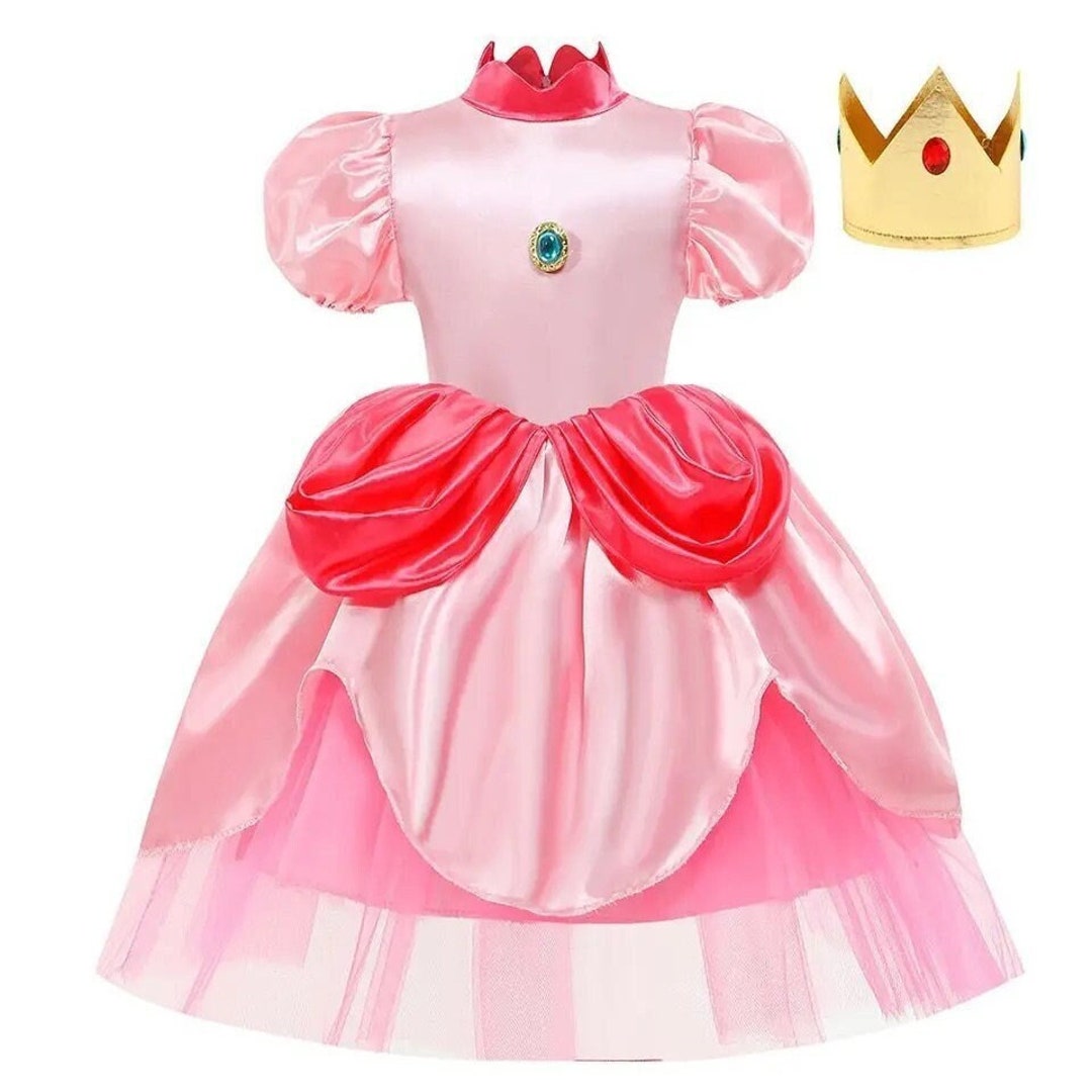 Princess Peach Super Mario Clothes Costumes for Kids / Girls Etsy