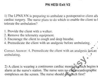 Hesi PN Exit