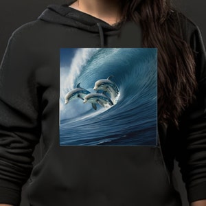 Frolicking Dolphins capture the playfulness displayed by dolphins. A stunning work of art, a beautiful home decor to effuse tranquility.