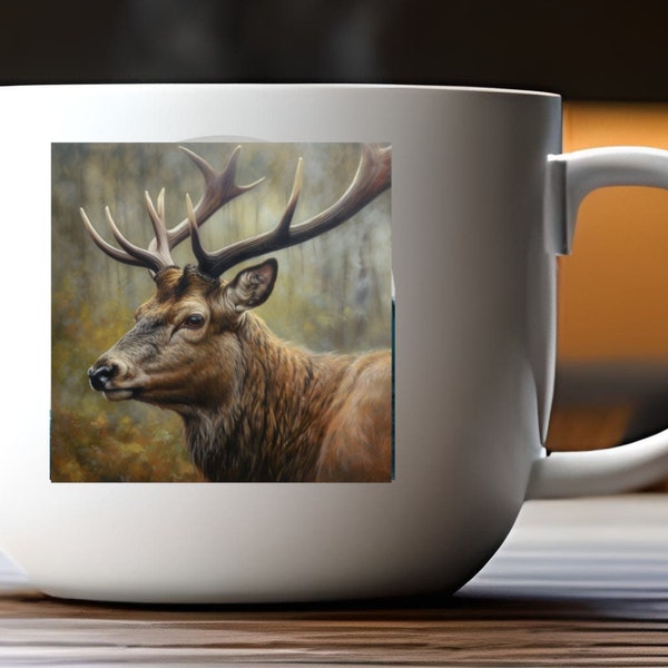 Lovely close up presentation of a stag. Charming, adorable, elegant and eye-catching. Ideal for any home decor and a great gift item.