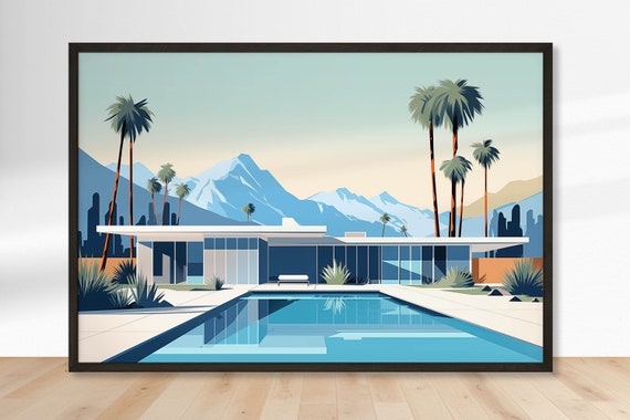 MID-CENTURY MODERN アート作品満載です。 Mid Century Modern Art, Palm Springs Digital Download, Retro