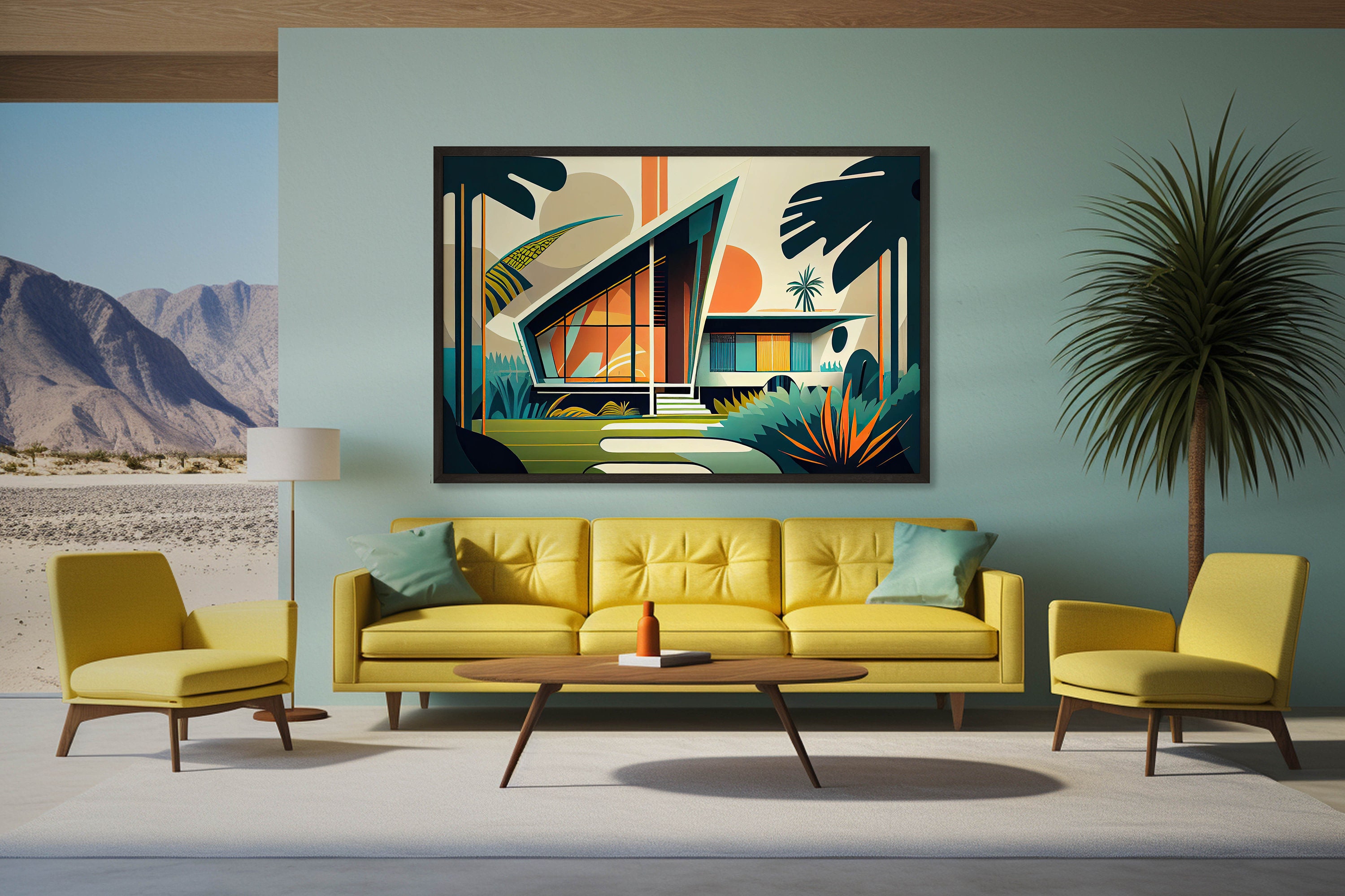 Mid Century Modern Retro Art | Hawaiian Space Age Home Inspired