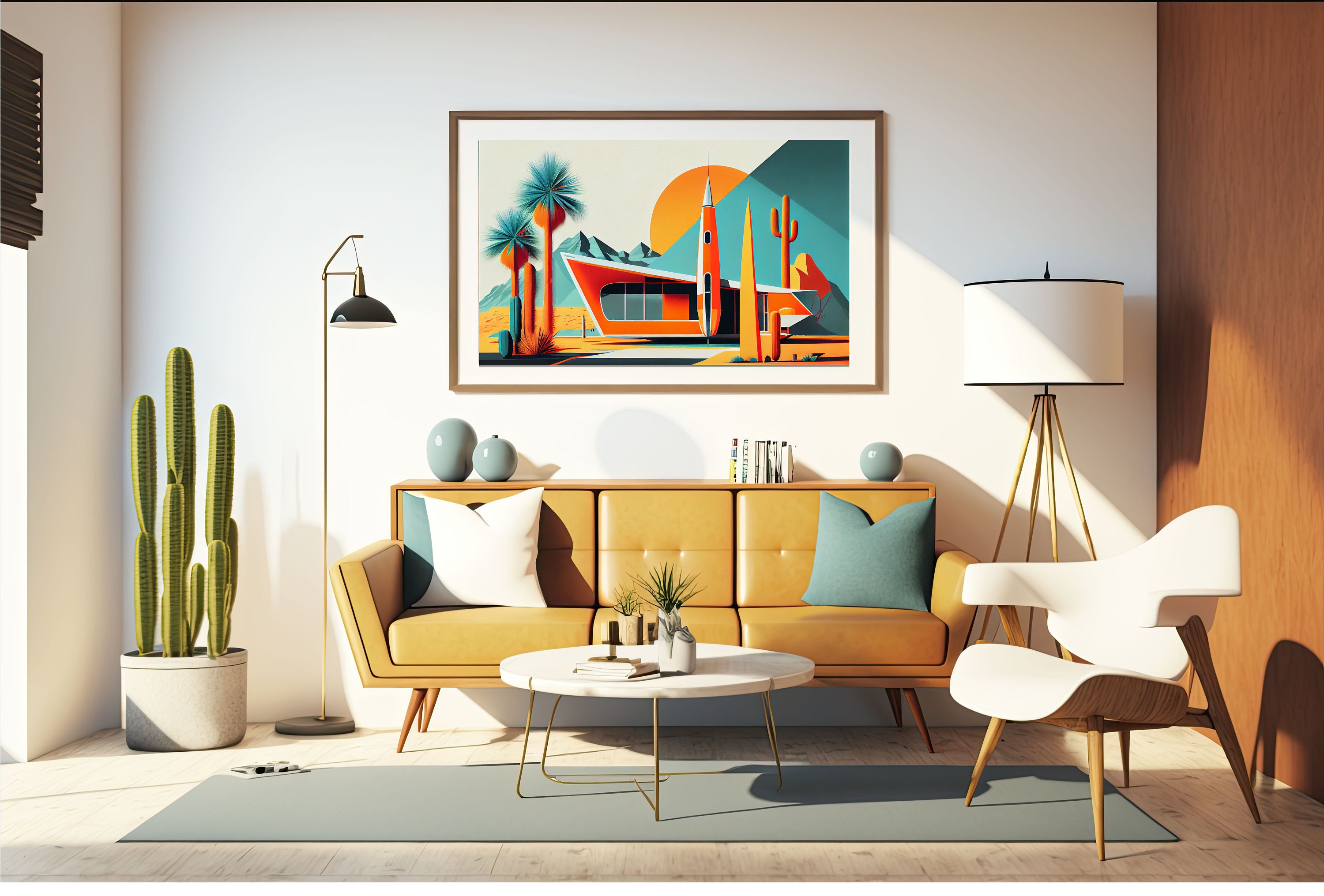 Mid Century Modern Desert Rocket Ranch, Space-age Home, Kids