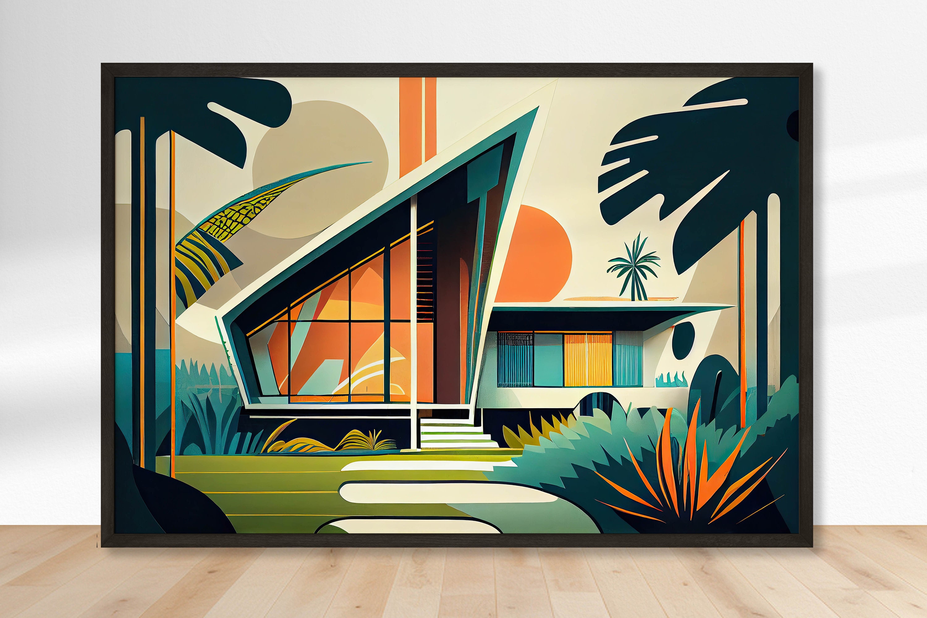 Mid Century Modern Retro Art | Hawaiian Space Age Home Inspired