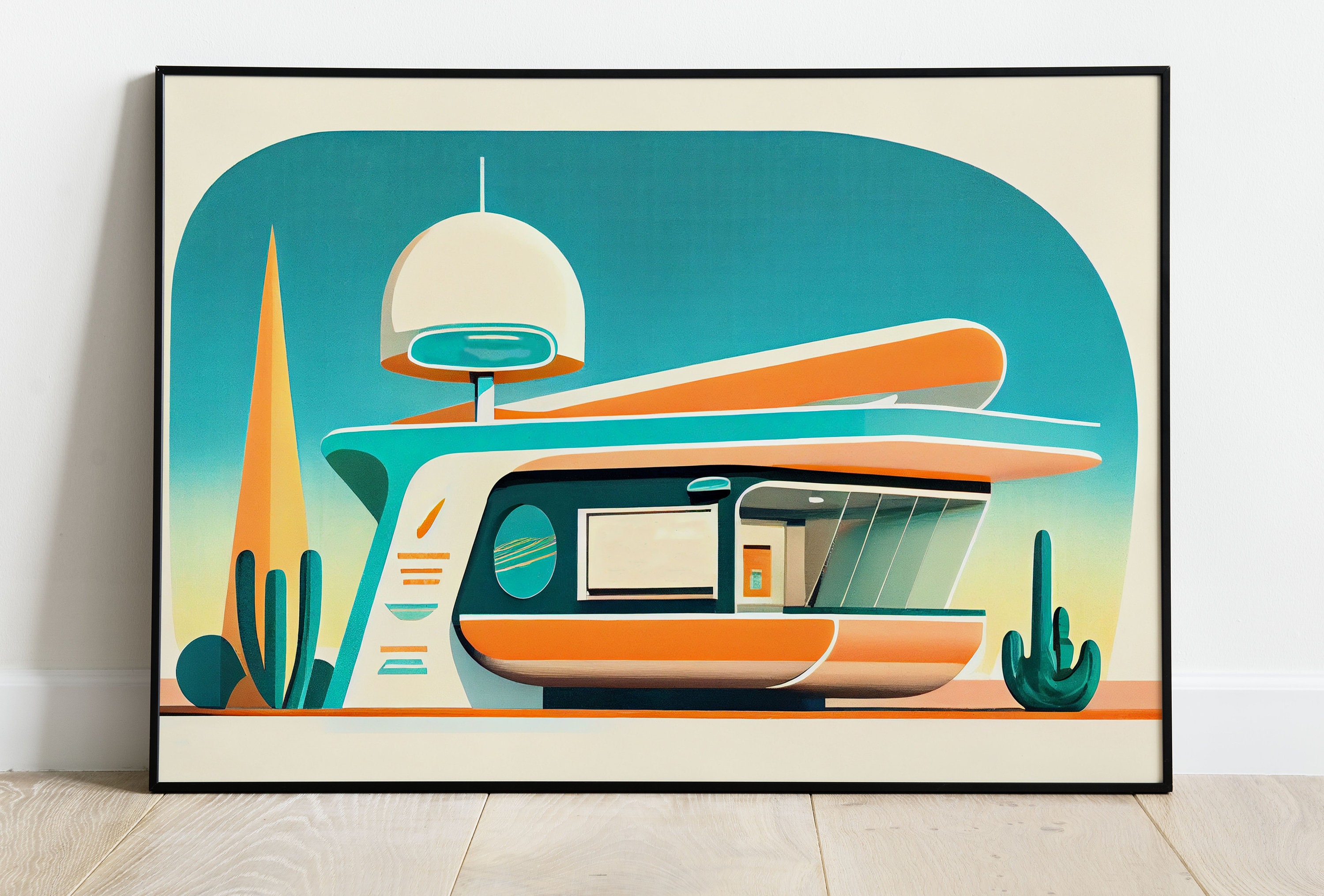 Mid Century Modern Space Age Taco Stand, Retro Food Kiosk, Kids