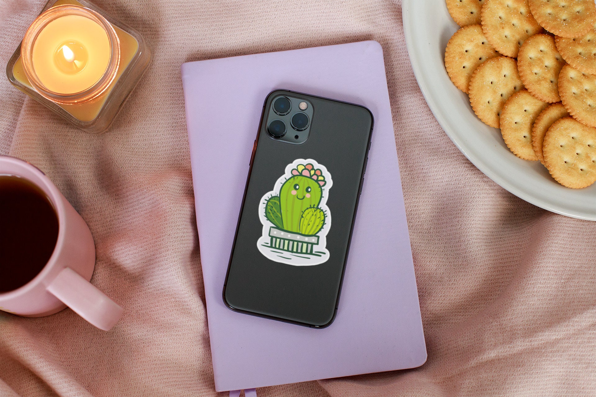 Cute Cactus PNG Digital Stickers. Download and Print or Use Digitally ...