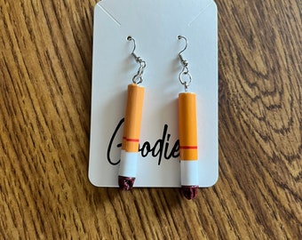 cigarette butt earrings Cigarette Butt Earrings, Sterling Silver Hypoallergenic Jewelry cigarette butt earrings Cigarette Butt Earrings, Sterling Silver Hypoallergenic Jewelry